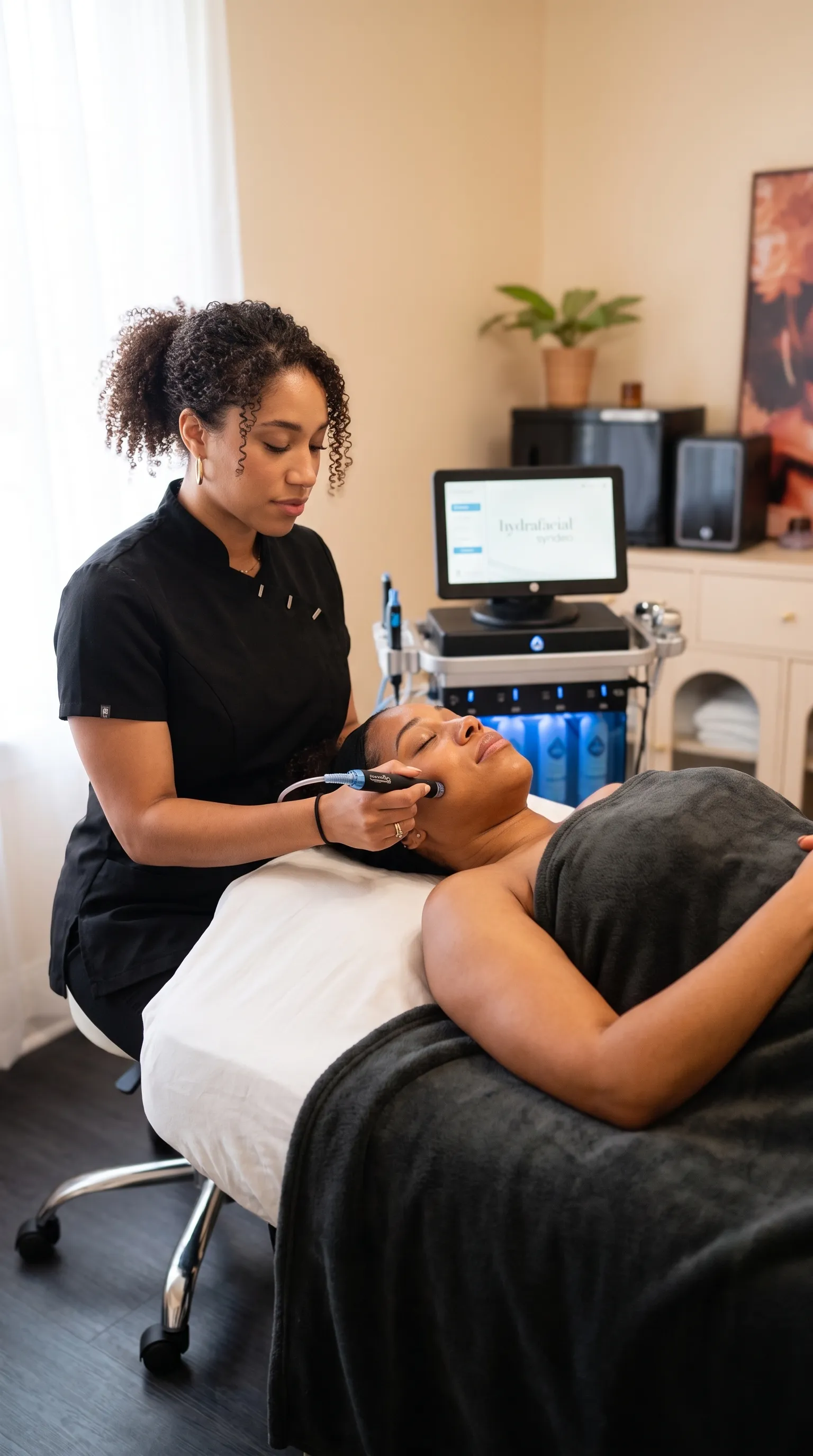HydraFacial series treatment for North Park clients with 10-minute proximity advantage