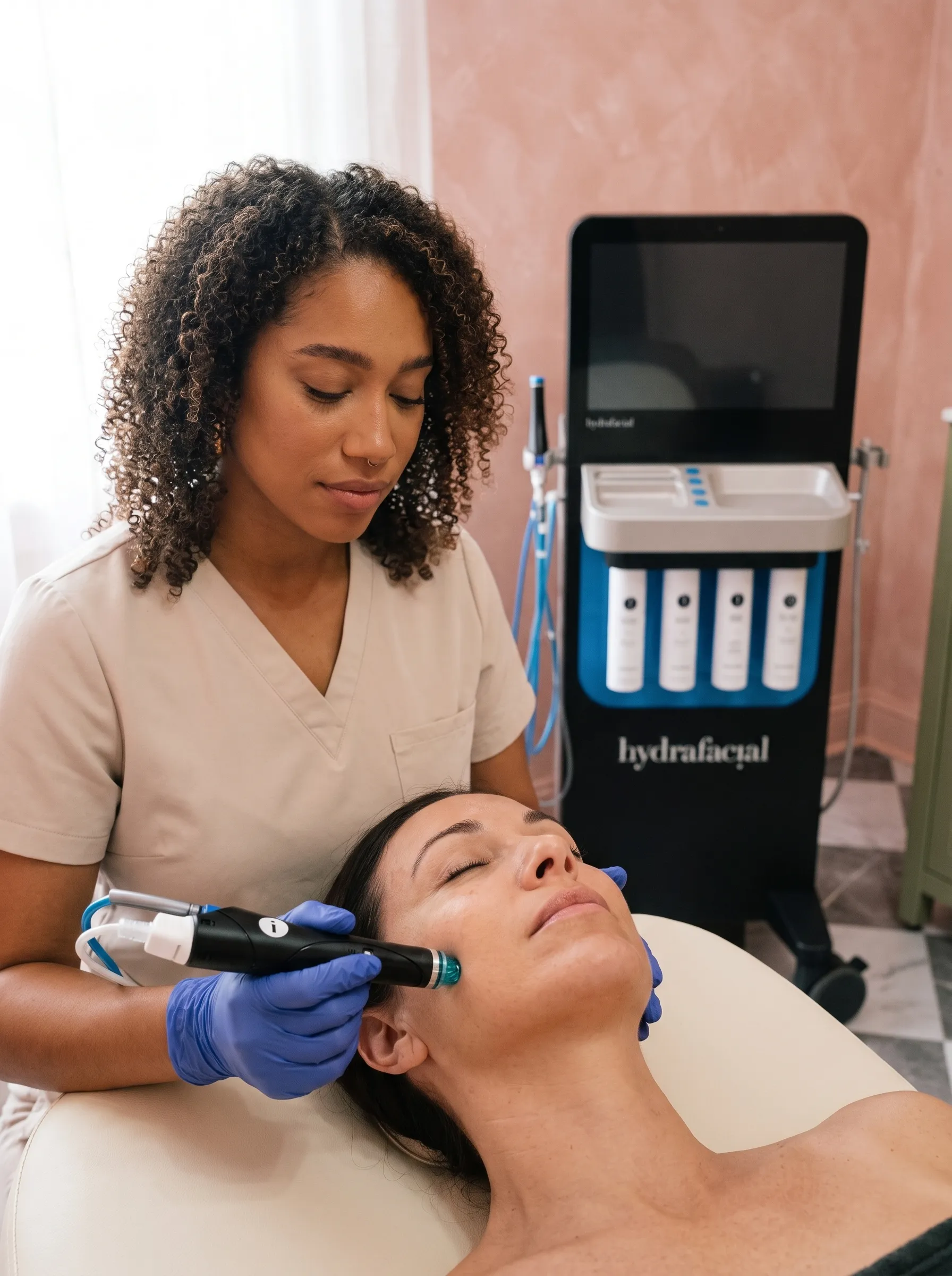 HydraFacial Syndeo treatment at KIAMO Skin studio on Reynard Way in Mission Hills, San Diego