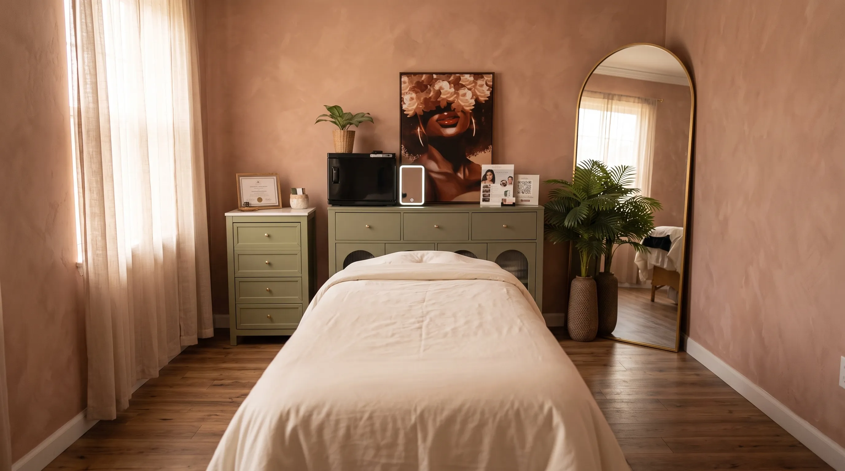 Inside the KIAMO Skin treatment room in Mission Hills, San Diego